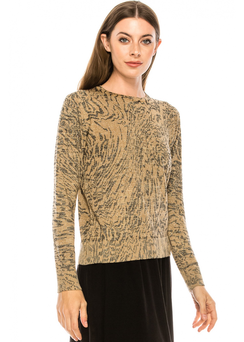 ENORE LUREX WOOL LOOSE FIT SWEATER main image 1